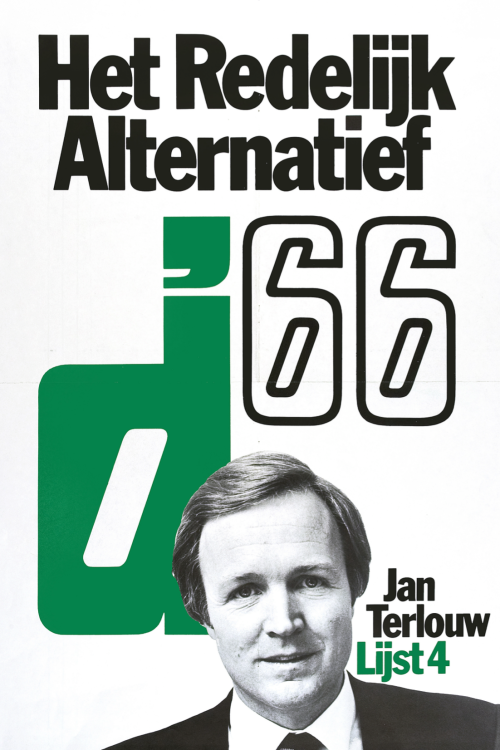 Poster 'Het redelijk alternatief met Jan Terlouw' (40 X 60 CM)
