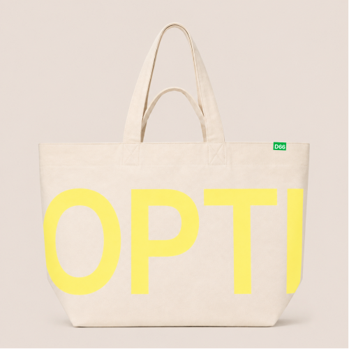 Jubileum totebag optimist - beige