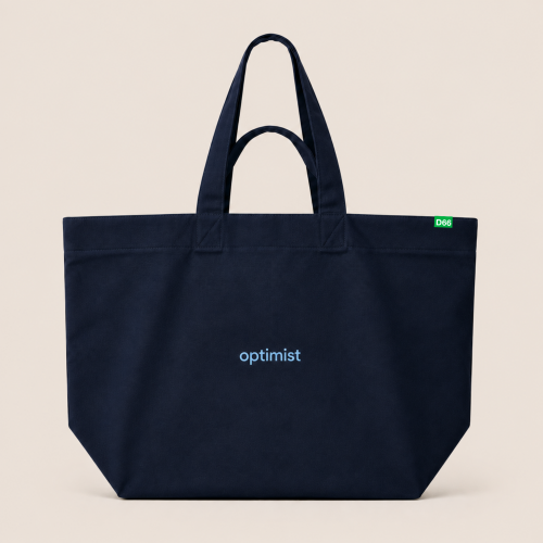 Jubileum totebag optimist - blauw